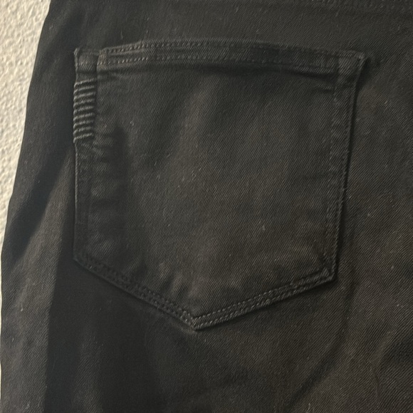 Paige Hoxton ankle black jeans with raw hem size 27 - Picture 8 of 10